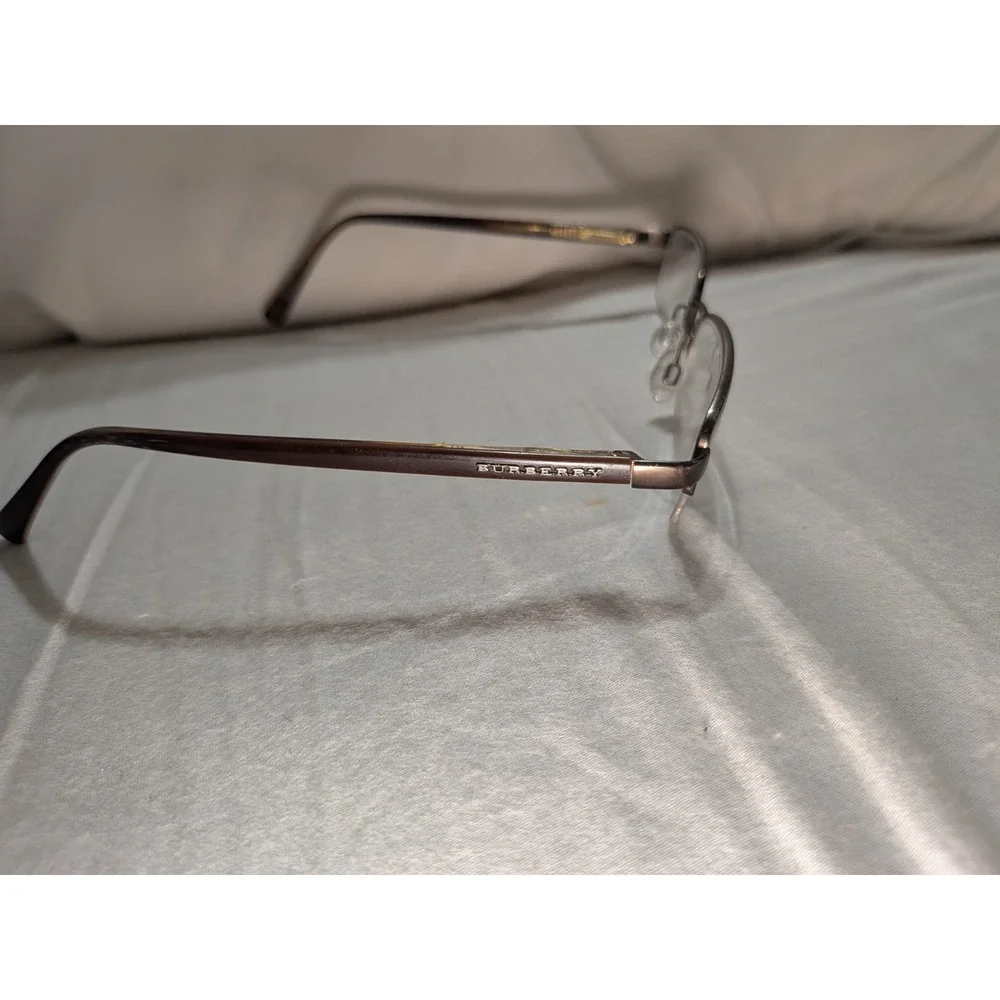 Burberry Eyeglasses Bronze Half Rim Frame B1012 1012 50-19-135